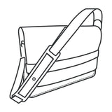 Modèle en papier de sac messager Clifton - Vue principale