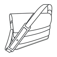 Modèle en papier de sac messager Clifton - Vue principale