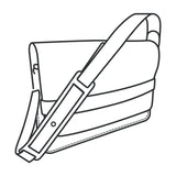Modèle en papier de sac messager Clifton - Vue principale