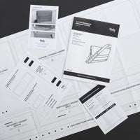 Modèle en papier de sac messager Clifton - Détail produit