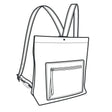 Patron en papier pour sac à dos Brooklyn - Vue principale