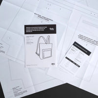 Patron en papier pour sac à dos Brooklyn - Détail produit