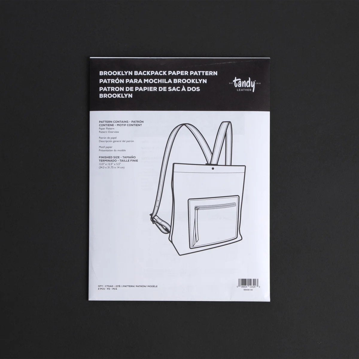 Patron en papier pour sac à dos Brooklyn - Vue alternative