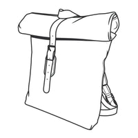 Patron en papier pour sac à dos Colton - Vue principale