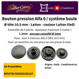 Pressions Alfa0 9Mm-10.5Mm En Laiton Made In Italy (4 Couleurs) - Image 8