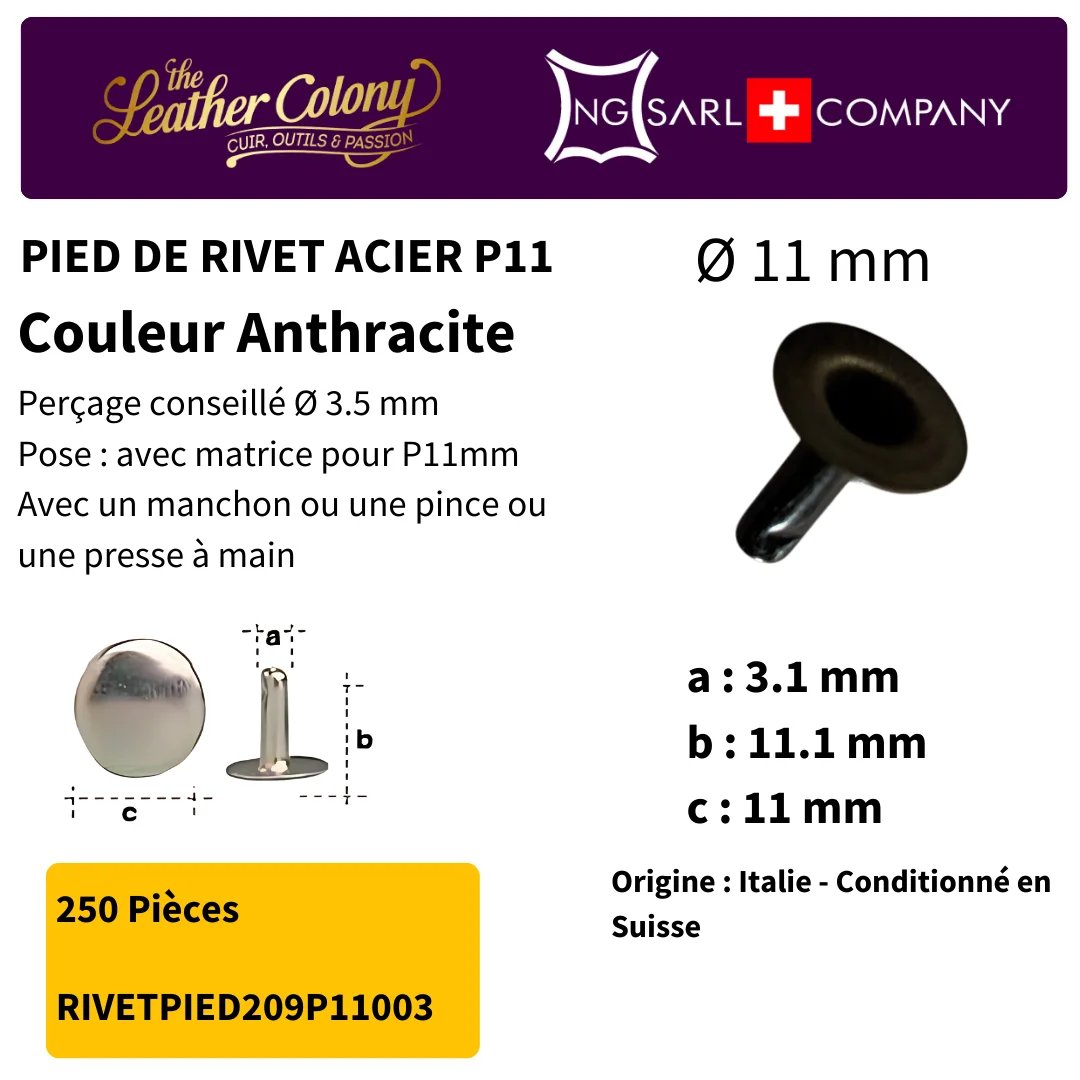 Rivets En Acier (Pied) 4 Couleurs - Image 16