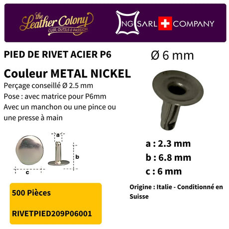 Rivets En Acier (Pied) 4 Couleurs - Image 18