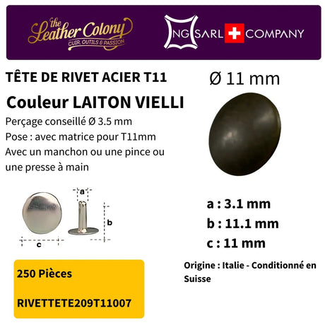 Rivets En Acier (Tete) 4 Couleurs - Image 5