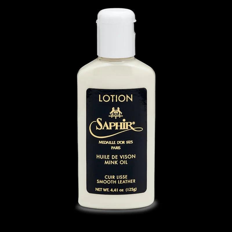 Saphir Mo Lotion Huile De Vison Flacon 125 Ml - Fourniture maroquinerie cuir