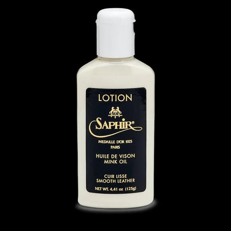 Saphir Mo Lotion Huile De Vison Flacon 125 Ml - Fourniture maroquinerie cuir