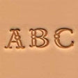 Série De Matoirs Alphabétiques 10 Mm (3/8") Fantaisie - Fourniture maroquinerie cuir