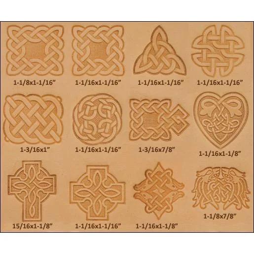 Set De Matoirs 3-D Celtiques Craftool - Fourniture maroquinerie cuir