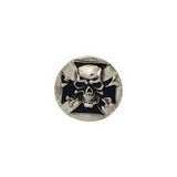 Cycle Du Bouclier Crânien Concho 1-1/8" X 1-1/8"