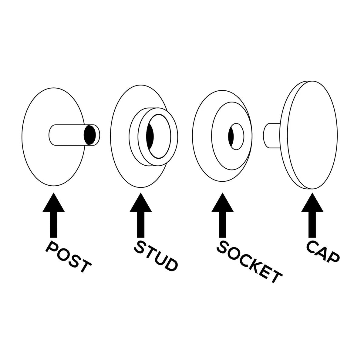 Snaps De Ligne - Lot De 10 - Détail produit