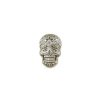 Sugar Skull Conchos Antique Silver Plate/Nickel Free - Vue principale