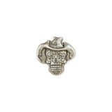 Sugar Skull Conchos Antique Silver Plate/Nickel Free - Détail produit