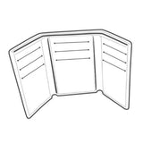 Tandypro® Tri-Fold Wallet 9-Card Template - Détail produit