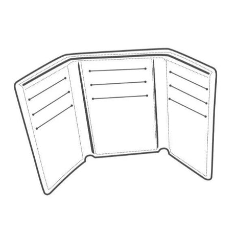 Tandypro® Tri-Fold Wallet 9-Card Template - Détail produit