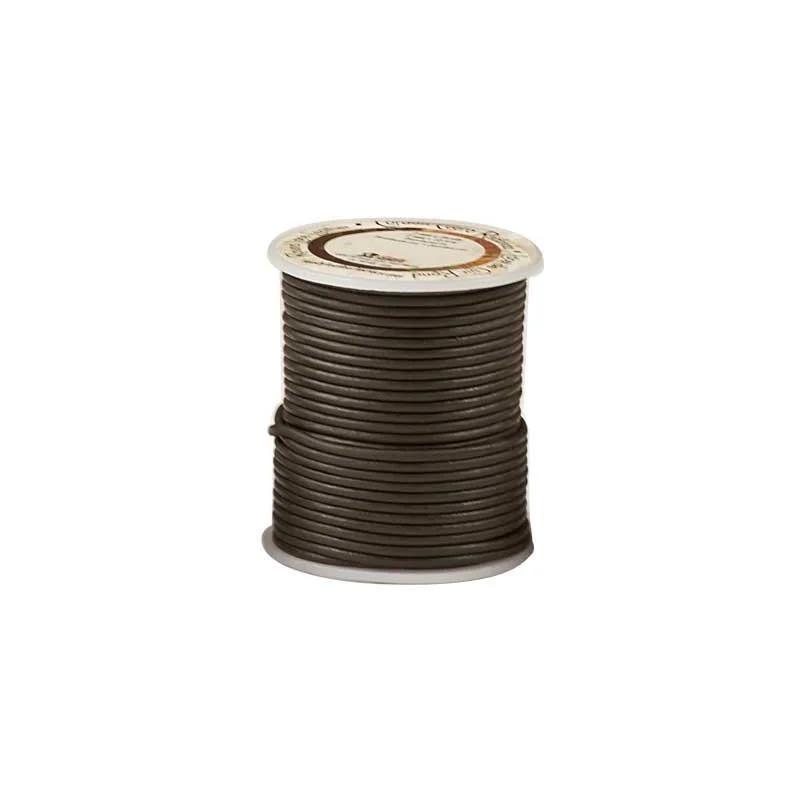 Tejas Rond En Dentelle De Cuir 2Mm X 25 Yds (22,9 M) - Détail produit