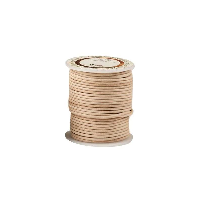 Tejas Rond En Dentelle De Cuir 2Mm X 25 Yds (22,9 M) - Vue alternative