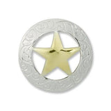 Texas Star Concho 1-3/16" (30 Mm) - Fourniture maroquinerie cuir