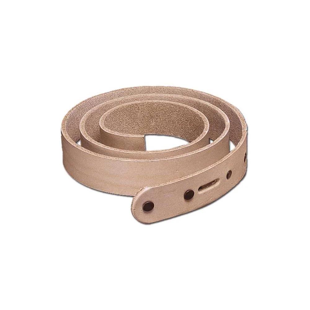 Vente Finale Ébauches De Ceinture En Cuir De Vachette Naturel 38 Mm - Zoom détaillé