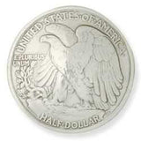 Eagle Half Dollar Concho 1-3/16" (30 mm)