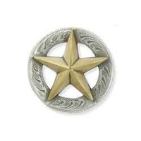 3-D Texas Star Conchos