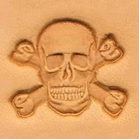 Totenkopf mit gekreuzten Knochen Craftool® 3-D-Stempel