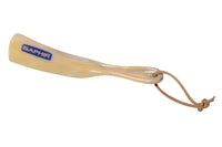Saphir-Schuhlöffel – beiges Lederband, 17,5 cm