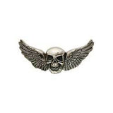 Skull Wings Cycle Concho 2" (51mm) x 1" (25mm)
